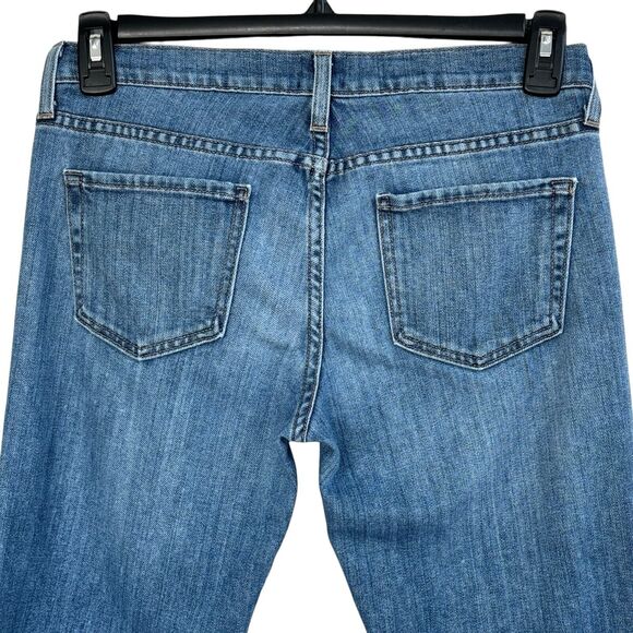 Just Black SZ 26 Jeans Distressed Low-Rise Zip-Fly Whiskered Medium Wash Womens - Picture 5 of 9